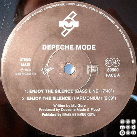 Enjoy The Silence — Depeche Mode Discography