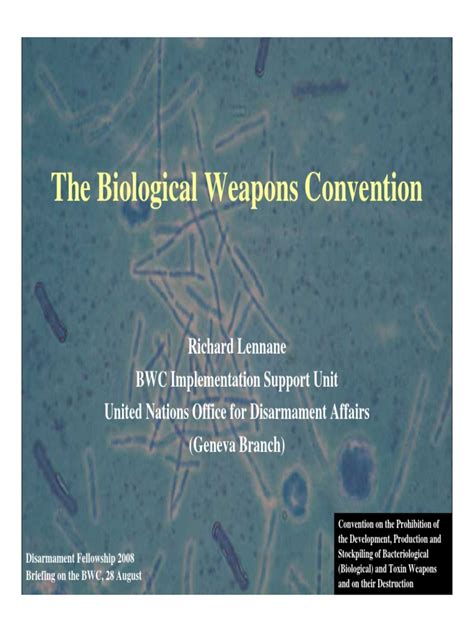 the biological weapons convention ppt | Nuclear Disarmament ...