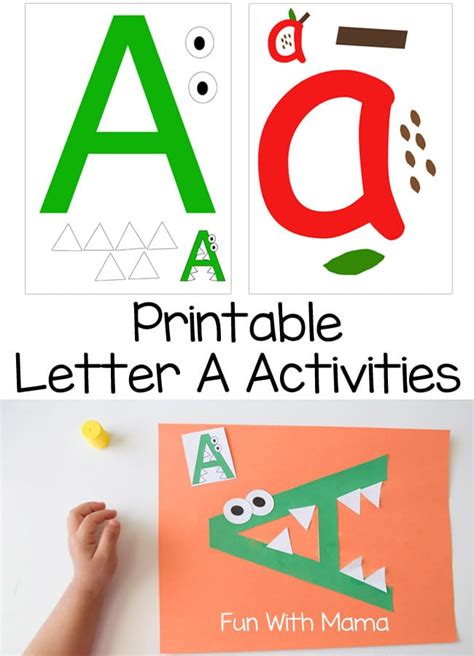 Printable Letter A Crafts and Activities