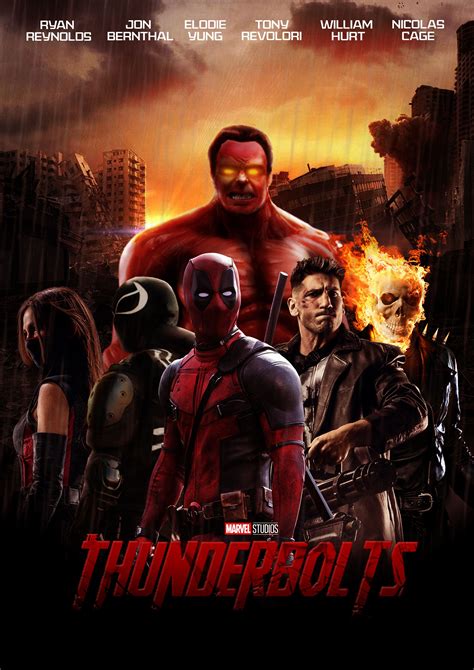 Marvel's Thunderbolts Fanmade Movie Poster Avengers Movie Posters ...