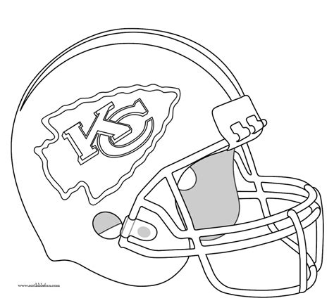 Kansas City Chiefs Helmet | Football coloring pages, Coloring pages ...