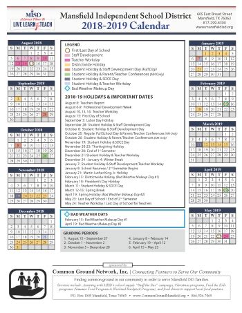 20+ Mansfield Isd Calendar - Free Download Printable Calendar Templates ️