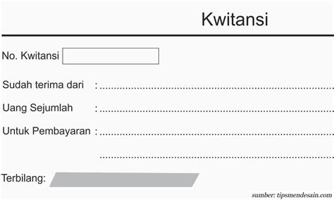 Contoh Kwitansi Pembayaran Dari Perusahaan - Infoupdate.org