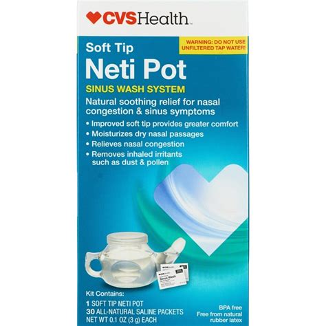 CVS Health Soft Tip Neti Pot Sinus Wash System | Pick Up In Store TODAY ...