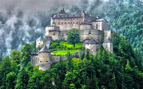 Hohenwerfen Castle (Schloß Hohenwerfen) / Werfen, Salzburg, Austria ...