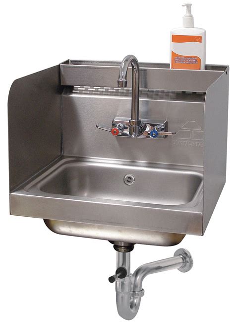 ADVANCE TABCO Stainless Steel Hand Sink, With Faucet, Wall Mounting ...