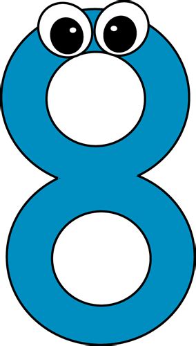 Cartoon Number Eight Clip Art - Cartoon Number Eight Image