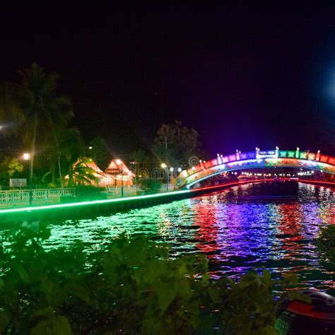 View of Malacca River at Night, a Popular Nightlife Spot with Bars and ...