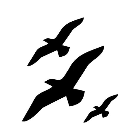 Flying Seagull Silhouette at GetDrawings | Free download