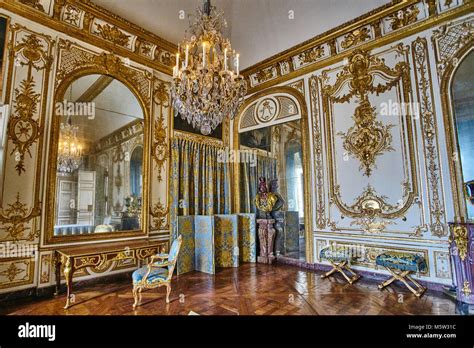 VERSAILLES, FRANCE - FEBRUARY 14, 2018: Interior of Chateau de ...