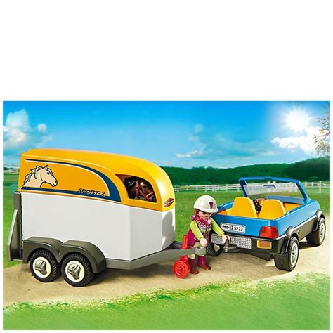 Playmobil Horse Farm SUV with Horse Trailer (5223) Toys | Zavvi