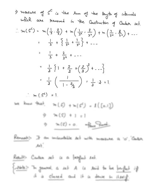 SOLUTION: Properties of cantor set - Studypool