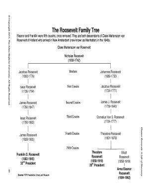 Roosevelt Family Tree - Fill and Sign Printable Template Online