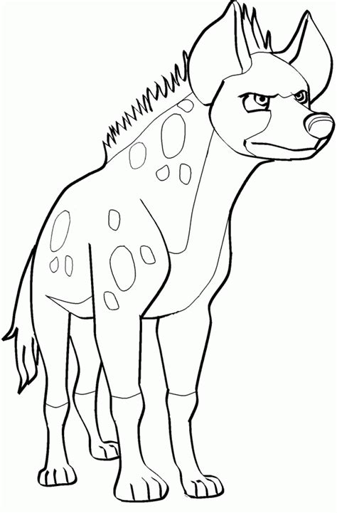 Laughing Hyena Coloring Pages - Coloring Home