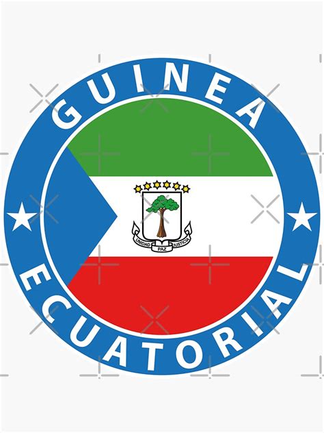 "Equatorial Guinea Guinea Ecuatorial flag flag coat of arms" Sticker ...