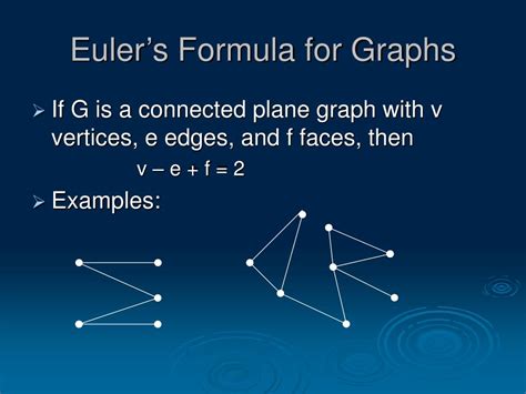 PPT - Applications of Euler’s Formula for Graphs PowerPoint ...