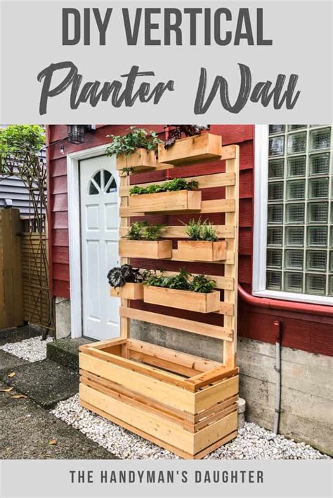 DIY Vertical Garden Wall Planter with Plans - The Handyman's Daughter