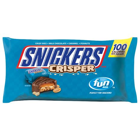 Amazon.com : Snickers Crisper Fun Size Chocolate Candy Bars 10.61-Ounce ...