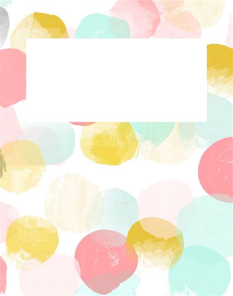 Free Notebook Cover Templates From Whimsical Watercolors To Chic ...