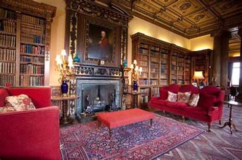 Downton Abbey - Library | Highclere castle interior, French castle ...