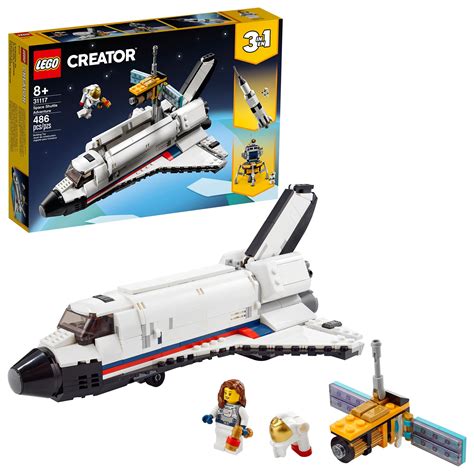 LEGO Creator 3in1 Space Shuttle Adventure 31117 Building Kit; Cool Toys ...