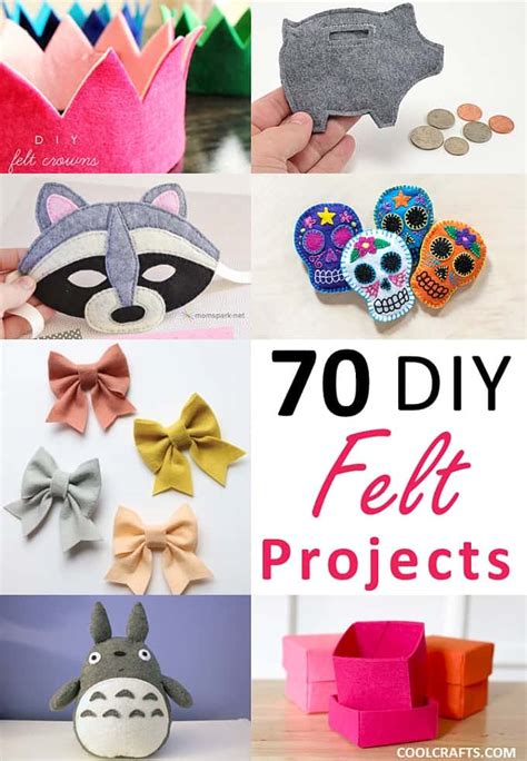 Felt Craft Projects: 70 DIY Ideas Made with Felt • Cool Crafts