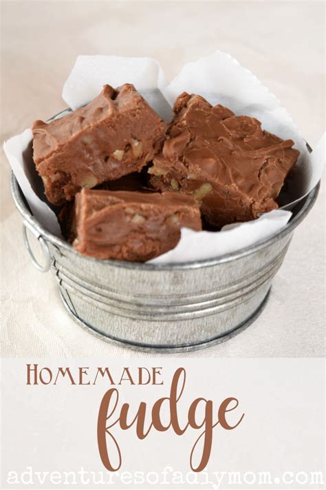 Old Fashioned Homemade Chocolate Fudge Recipe - Adventures of a DIY Mom