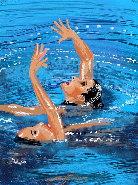 synchronized swimming | Behance