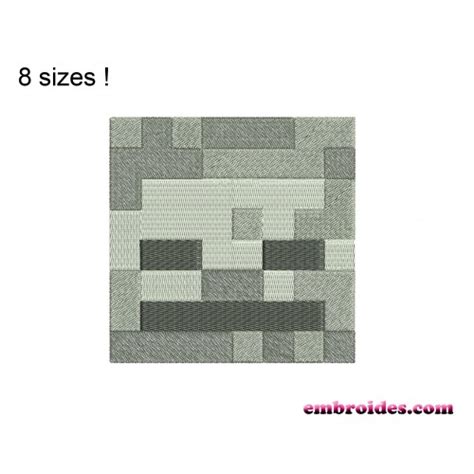 Skeleton Head Minecraft | Embroidery Designs