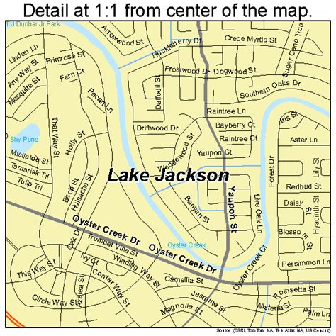 Lake Jackson Texas Street Map 4840588