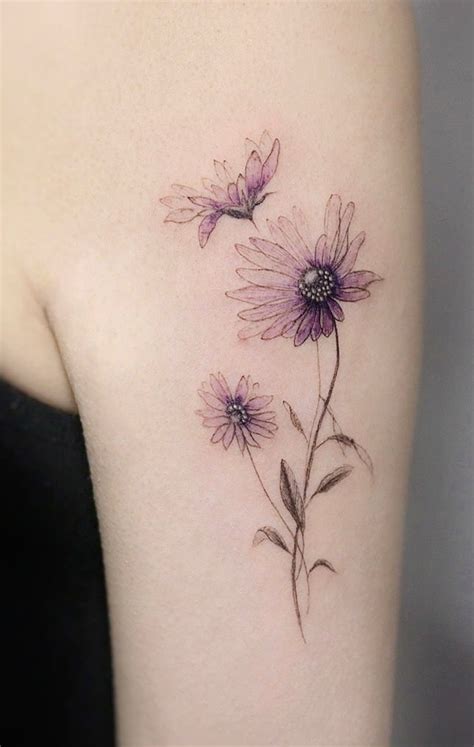 Aster Flower Tattoo - What Does it Mean? (Illustrated)