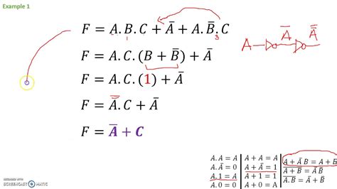 Example Problems Boolean Expression Simplification - YouTube