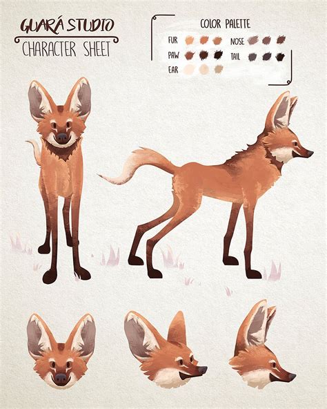 Guará - Maned Wolf in 2021 | Maned wolf, Cute animal drawings, Animal ...