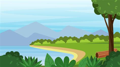 Mountain Cartoon Background Stock Video Footage for Free Download