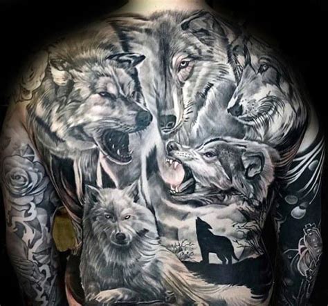 50 Realistic Wolf Tattoo Designs For Men - Canine Ink Ideas