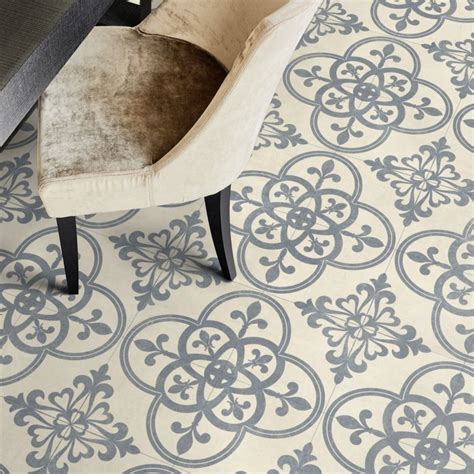 Larache Ink Floral Patterned Vinyl Flooring | Best4Flooring | Vinyl ...