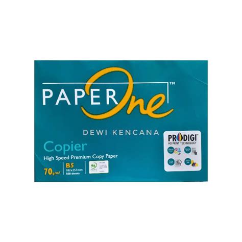 Jual Kertas Ukuran B5 75 gram PAPERONE / Ukuran B5 Kertas HVS / Kertas ...