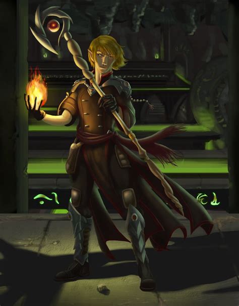 A painting I made of the character I used to play in Everquest 2 ...