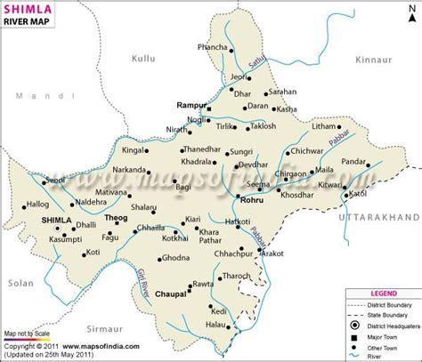 Shimla River Map Geography Map, India Map, Maila, River, Indian ...