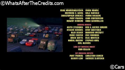 Cars (2006)* - Whats After The Credits? | The Definitive After Credits ...