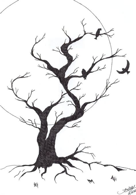 Black Tree by elerwen on deviantART | Tree sketches, Tree drawings ...