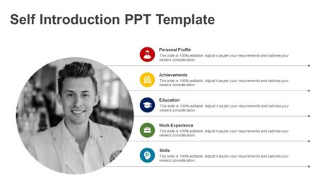 Creative Self Introduction PPT Template | About Me Slides