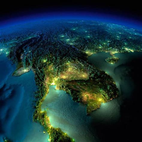 23 Stunning 3D Photographs Reveal Night Beauty Of Earth From Space