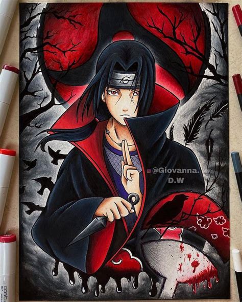 Itachi Uchiha Sketch Art Naruto Sketch Itachi Uchiha Anime Naruto ...