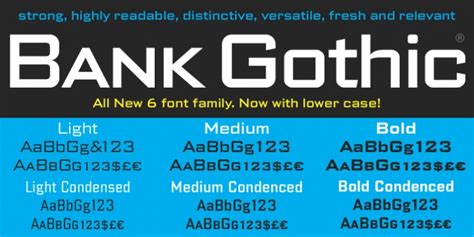 Bank Gothic FONT Download