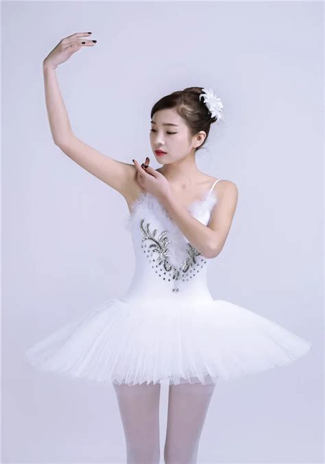 6 Layers Professional Classical Ballet Tutu Dance Dress Girls White ...