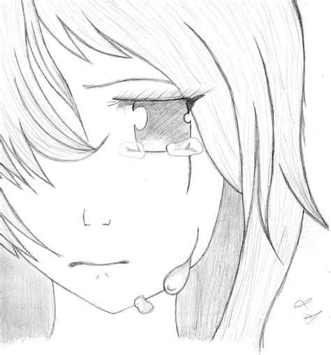 Sad anime girl by AyumiiAii on DeviantArt