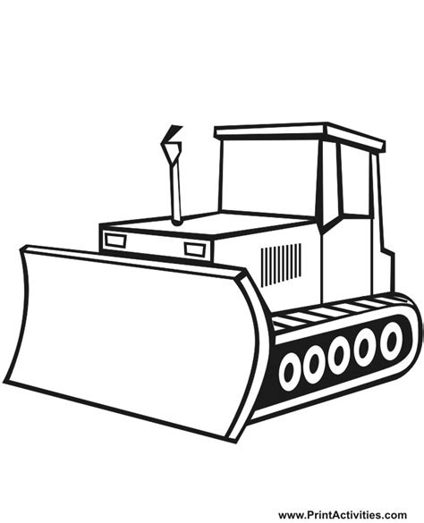 Free Bulldozer Clipart Black And White, Download Free Bulldozer Clipart ...