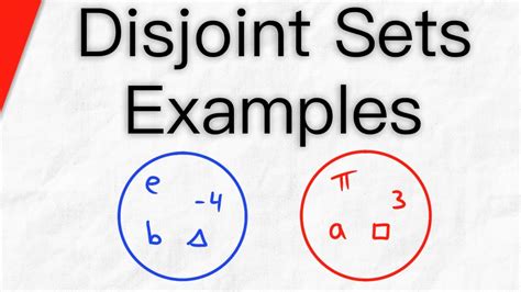 Disjoint Sets Examples and Non-Examples | Set Theory - YouTube