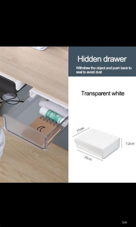 Under desk drawer [White], Furniture & Home Living, Home Improvement ...